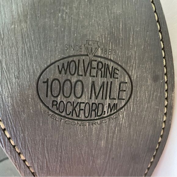 WOLVERINE MARCELLE 1000 MILE BOOTS IN‎ BLACK AND BROWN LEATHER - Picture 6 of 9